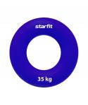 Эспандер кистевой ES-404 "Кольцо", диаметр 8,8 см, 35 кг, силикогель, темно-синий