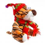 Мягкая игрушка «Тигр в шапке», 15 см
