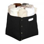 QWERTY Корзина для хранения из фетра, 30*30*30 см, 27 л, цвет темно-серый /24/6