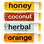 Набор бальзамов для губ "Coconut, медовый, herbal, orange"