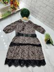 Леопардовое ярусное платье A116