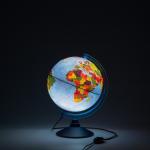 Интерактивный глобус GLOBEN INT12100302 физико-политический рельефный с подсветкой 210 мм с очками VR