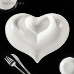 Блюдо с соусником «Сердце»