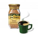 Кофе растворимый JACOBS Gold, сублимированный, 190г, стеклянная банка, ш/к 79650
