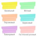 Набор текстовыделителей 6 ЦВЕТОВ, BRAUBERG "ORIGINAL PASTEL", линия 1-5 мм, 151698