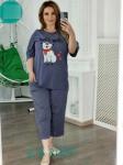 Пижама женская: футболка и бриджи арт. 1250251