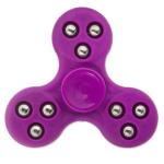 СПИННЕР пластик мульти фиолетовый Roller ball Fidget Spinner- violet Color PACK 9х9*1,1 см.  Н86868