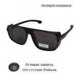 Солнцезащитные мужские очки BENTLEY, поляризованные, чёрные, матовые, 54132-Р2016 С4, арт.354.152