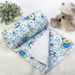Детские одеяла-покрывала (трикотаж) Карапуз голубой