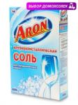 ARON Соль крупнокристаллическая для посудомоечных машин (ПММ), 600 г., (НБТ)