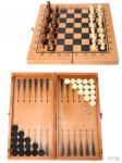 Игра настольная 3 в 1: нарды, шахматы, шашки / 341-161 /48/+магнит