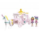 *Nily Baby Игровой набор "Дом с каретой" (1 этаж, 15,5х24,5 см, куклы 8,5 см, карета, лошадь, мебель)