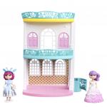 *Nily Baby Игровой набор "Дом с каретой" (2 этажа, 18,5х24,5 см, куклы 8,5 см, карета, лошадь, мебель)