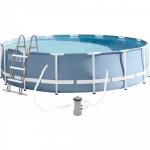 26726NP Бассейн каркасный круглый "PRISM FRAMETM", 457х122см, насос, лестница