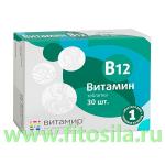 Витамин В12 "Квадрат-С" - БАД, № 30 таблеток х 100 мг