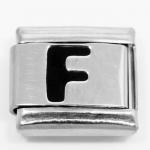Звено для наборных браслетов  (Буква F)