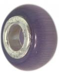 Бусина-шарм, кошачий глаз, фиолетовый X 58