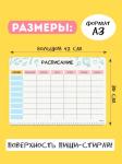 РАСПИСАНИЕ УРОКОВ ЛАМИНИРОВАННОЕ "CREATIVE" 30х42 см (2411)