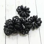 Резинки-пружинка для волос черная V9531