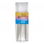 01613 Иглы швейные Sharps, №5-10, в тубе с магнитом, 20 шт, PONY
