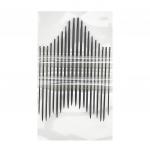 01844 Иглы ручные BLACK Sharps, №3-9, черный, 20 шт PONY