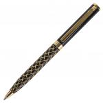 Ручка подарочная шариковая GALANT Klondike, корпус золот./черн., золот.детали, 0,7мм, синяя, 141357