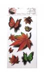 Lukky. арт.Т21478 Fashion Набор тату 3D "Бабочки, листья" 1 вид, 9х18 см