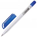 Ручка шариковая масляная BRAUBERG Olive Pen, СИНЯЯ, корпус прозрачный, 0,7мм, линия 0,35мм, 141476