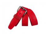 Кожаный красный мужской джинсовый ремень B40-1166