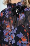 Блуза Lenata 11240черное в цветы