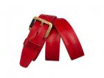 Кожаный красный мужской джинсовый ремень B40-1155