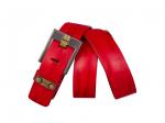 Кожаный красный мужской джинсовый ремень B40-1144