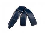 Кожаный синий мужской классический ремень PR35-242