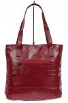 Женская сумка с из мягкой экокожи, цвет красный