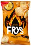 Чипсы из натурал. картофеля рифленые "FRY'S" со вкусом "Ядреная русская горчица"   80 г