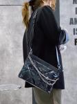 Женская сумка кросс-боди из натуральной кожи, цвет черный