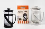 Чайник/кофейник (френч-пресс) 600 мл, CELLTIX, стекло/пластик, цвета микс 600ВD, E1M