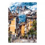 Кпн-153 Картина по номерам "Городок в Швейцарии"