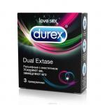 Презерватив Durex №3 (Pan) (Dual Extase) рельефные с анастетиком (3816)