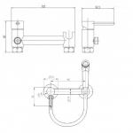 Смеситель ZOLLEN (арт.HY81615241) для душа с гигиенической лейкой
