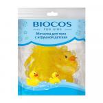 BioCos. Мочалка для тела с игрушкой детская Т 3380
