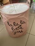 *Универсальная корзина на завязках "La la la Love you"
