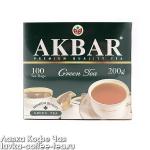 чай зелёный Akbar Premium в пакетиках с/я 2 г.*100 пак.