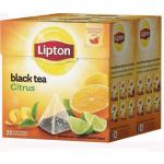Чай  Lipton, Citrus black tea, 20 шт. Цитрусовый Черный чай