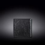 Тарелка черная квадратная 13x13 см          WL-661104 / A