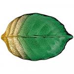 Аксам 339-348 блюдо "leaf" emerald 21см