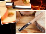 Нож для сердцевины яблока с деревянной ручкой