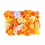 INBLOOM Изгородь цветочная,  оранжевая пастель,  пластик,  полиэстер,  40х60 см