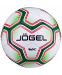 Мяч футбольный Nano, №4, белый/зеленый