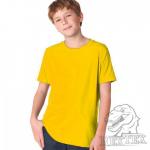 Футболка подростковая, однотонная, цвет желтый (RexTex)